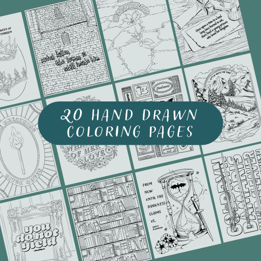 Throne Of Glass - Coloring Book