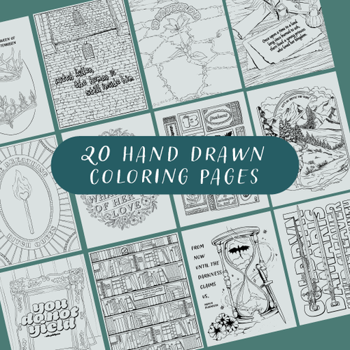 Throne Of Glass - Coloring Book