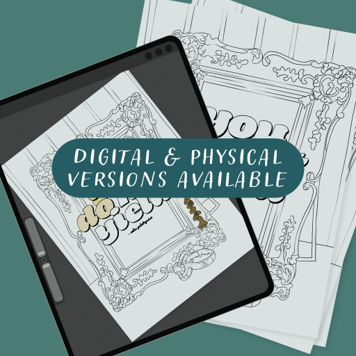 Throne of Glass Digital Coloring Book